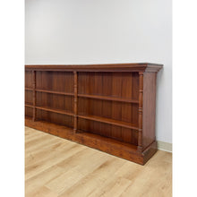 Load image into Gallery viewer, 1 of 1 Handmade Burlwood MCM Double Sided Shelf Room Divider 12 ft Extra Long