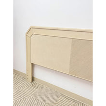 Load image into Gallery viewer, Vintage Pencil Reed Beige King Headboard Coastal Boho Hollywood Regency