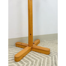 Load image into Gallery viewer, Vintage Atomic Coat Hat Rack Glossy Pine MCM Entryway Stand Mid Century Modern