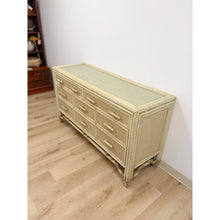 Load image into Gallery viewer, Coastal Ficks Reed Faux Bamboo Woven Nine Drawer Dresser, Wicker