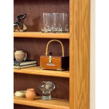 Load image into Gallery viewer, Vintage MCM Nature Light Oak Bookshelf, Five Shelf with Rounded Edges, Rustic
