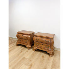Load image into Gallery viewer, Vintage Century Furniture Provincial Curvy Nightstand Pair Classic Bedroom Table