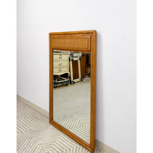 Load image into Gallery viewer, Lane Perception MCM Cane Mirror Vintage Mid-Century Rare Wall Mirror