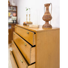 Load image into Gallery viewer, Stanley Blonde Tallboy Dresser Mid-Century Wood Bedroom Storage 36" Wide