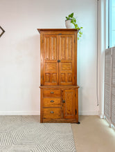 Load image into Gallery viewer, Antique Pine 2 Piece Cabinet