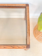 Load image into Gallery viewer, Mid Century Smoky Glass Side Table