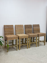 Load image into Gallery viewer, Set of 4 Woven Barstools
