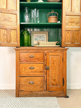 Load image into Gallery viewer, Antique Pine 2 Piece Cabinet