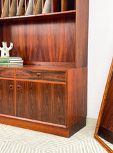 Load image into Gallery viewer, Danish Rosewood Wall Shelf Unit