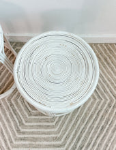 Load image into Gallery viewer, Pair of Coiled Rattan End Tables
