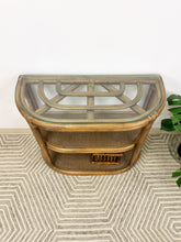 Load image into Gallery viewer, Arched Rattan Entry Table