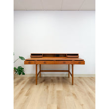 Load image into Gallery viewer, Peter Lovig Nielsen MCM Desk Folding Top Shelving Rare Danish Modern Office Desk