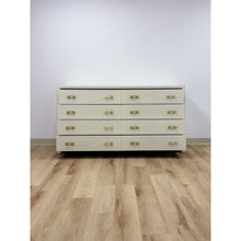 Load image into Gallery viewer, Coastal Mitchell Gold Bob Williams White Dresser, Brass Handles, 8 Drawer