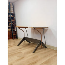 Load image into Gallery viewer, Vintage Drafting Table Mayline Pivot Tilt Blonde Wood Artist Architect MCM