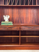 Load image into Gallery viewer, Danish Rosewood Wall Shelf Unit