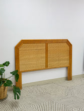Load image into Gallery viewer, Queen Bamboo and Wicker Headboard