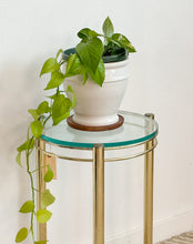 Load image into Gallery viewer, Postmodern Round Brass End Table