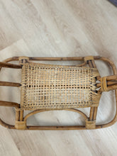 Load image into Gallery viewer, Vintage Rattan Rocking Horse