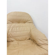 Load image into Gallery viewer, Danish Made Tan Leather Cantilever Armchair Vintage MCM Natural Wood Accent