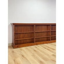 Load image into Gallery viewer, 1 of 1 Handmade Burlwood MCM Double Sided Shelf Room Divider 12 ft Extra Long