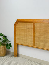 Load image into Gallery viewer, Queen Bamboo and Wicker Headboard