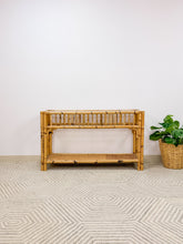 Load image into Gallery viewer, Burnt Bamboo Regency Console Table