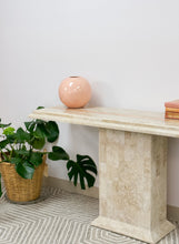 Load image into Gallery viewer, Tessellated Stone Console Table