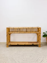Load image into Gallery viewer, Burnt Bamboo Regency Console Table