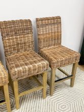 Load image into Gallery viewer, Set of 4 Woven Barstools
