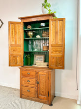 Load image into Gallery viewer, Antique Pine 2 Piece Cabinet