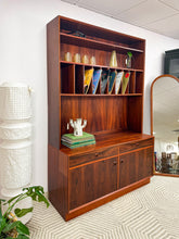 Load image into Gallery viewer, Danish Rosewood Wall Shelf Unit