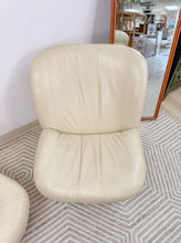 Load image into Gallery viewer, Pair of Postmodern Leather Swivel Gliders