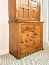 Load image into Gallery viewer, Antique Pine 2 Piece Cabinet