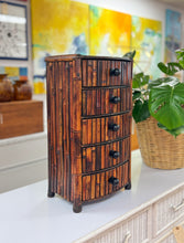 Load image into Gallery viewer, Burnt Bamboo Chest of Drawers