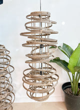 Load image into Gallery viewer, Hanging Rattan Light