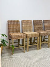 Load image into Gallery viewer, Set of 4 Woven Barstools