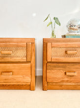 Load image into Gallery viewer, Pair of Woven Bassett Nightstands
