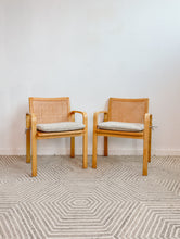 Load image into Gallery viewer, Pair of Italian Bentwood Cane Chairs