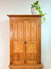 Load image into Gallery viewer, Antique Pine 2 Piece Cabinet
