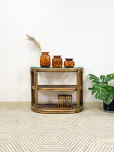 Load image into Gallery viewer, Arched Rattan Entry Table