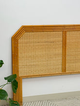Load image into Gallery viewer, Queen Bamboo and Wicker Headboard