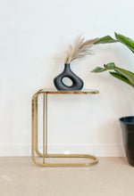 Load image into Gallery viewer, Brass Arched Postmodern End Table
