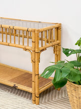 Load image into Gallery viewer, Burnt Bamboo Regency Console Table