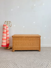Load image into Gallery viewer, Wicker Storage Trunk
