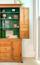 Load image into Gallery viewer, Antique Pine 2 Piece Cabinet