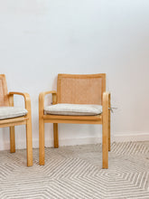Load image into Gallery viewer, Pair of Italian Bentwood Cane Chairs