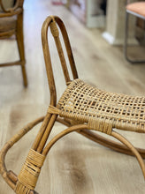 Load image into Gallery viewer, Vintage Rattan Rocking Horse