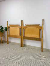 Load image into Gallery viewer, Pair of Faux Bamboo Twin Headboards