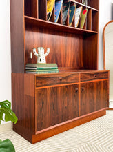 Load image into Gallery viewer, Danish Rosewood Wall Shelf Unit