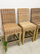 Load image into Gallery viewer, Set of 4 Woven Barstools
